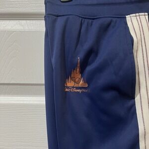 Disney Men’s Sweatpants Size Large Blue Pull On Drawstring Waist Stretch Joggers
